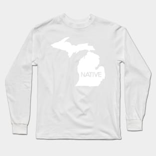 Michigan Native MI Pride Detroit Home Long Sleeve T-Shirt